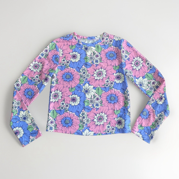 Gap Other - GAP Kids UV Protection Long Sleeve Rash Guard Flower Pattern Size XXL (14/16)